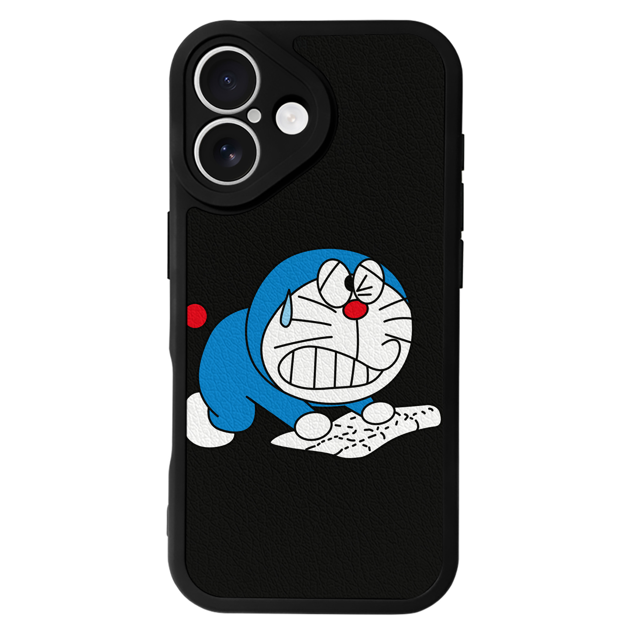 （画像用） ドラえもん Doraemon 【iPhone 16シリーズ対応】シリコンスマホケース（レザー調） 材質：シリコン